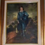 an oil painting copy of Blue Boy done by Carol Decker.
