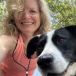 A selfie photo of Mary Stone with Jolee.